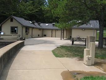 Recently remodeled bathhouse.