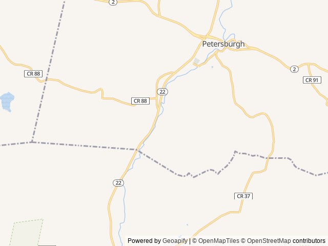 Map of Broken Wheel Campground location at Town Of Petersburgh, NY, United States