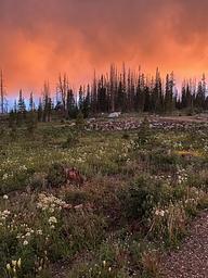 Orange Sunset at Nash Fork CG