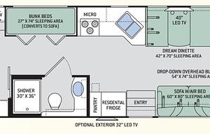 2016 Thor Hurricane 34J Bunkhouse