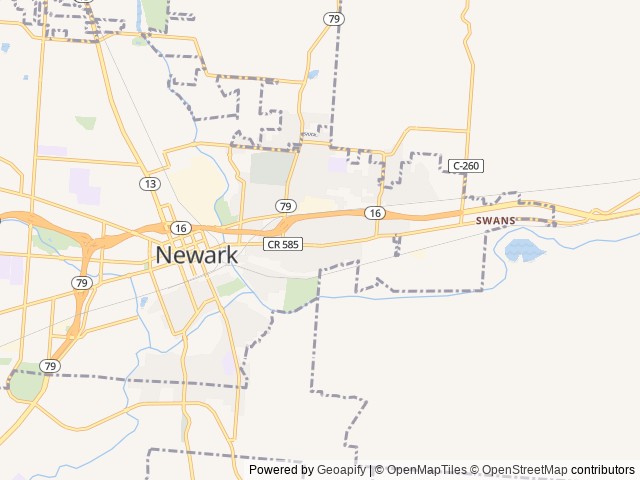 Map for 2025 Hideout Sport Single Axle 175BH near Newark, OH