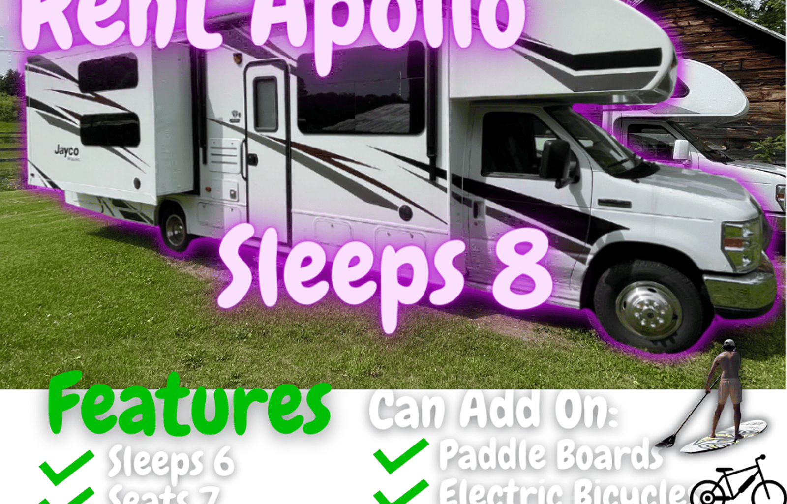"Apollo" The Family Friendly Redhawk (sleeps 8)