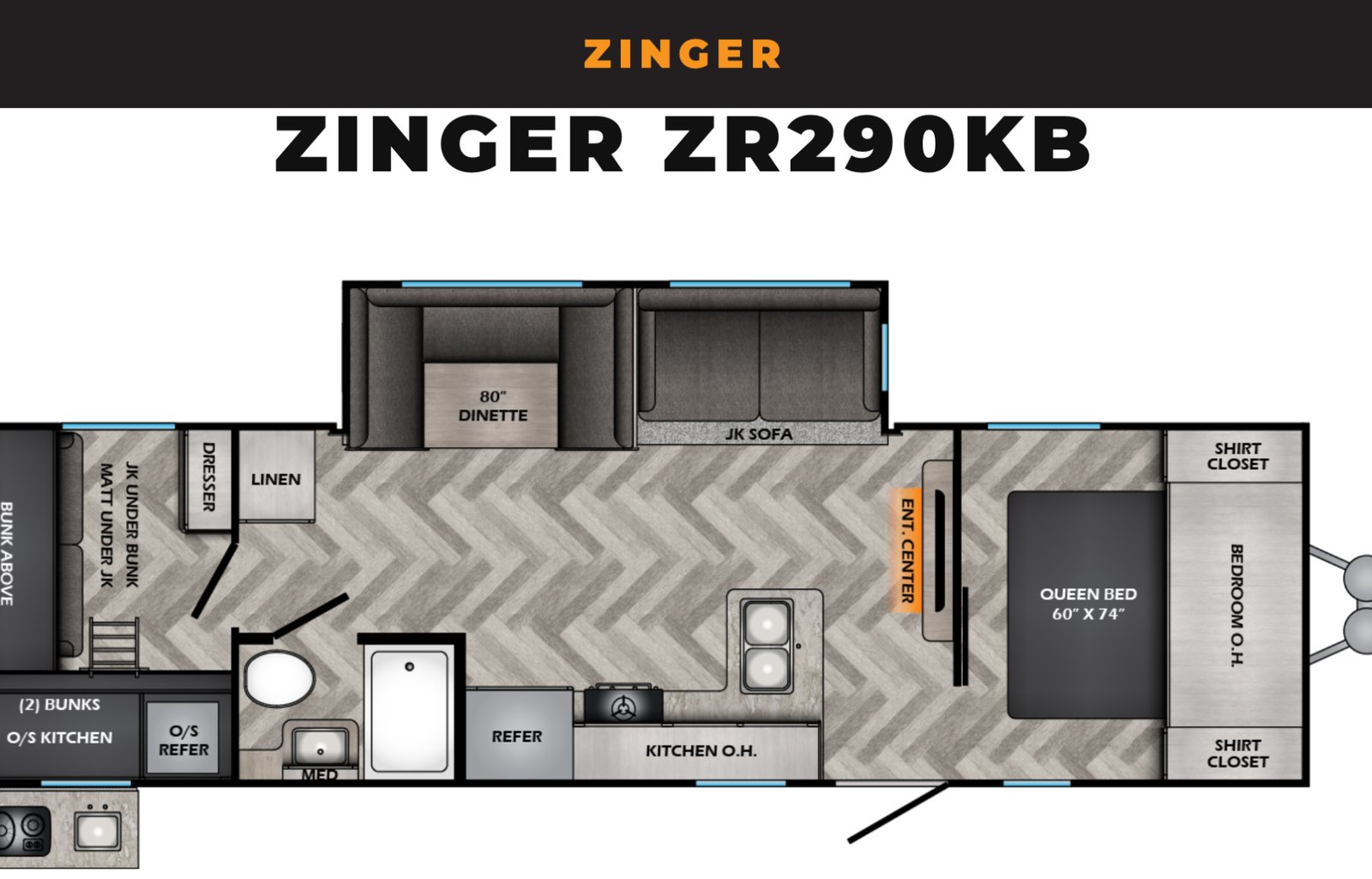 2022 Zinger ZR298BH