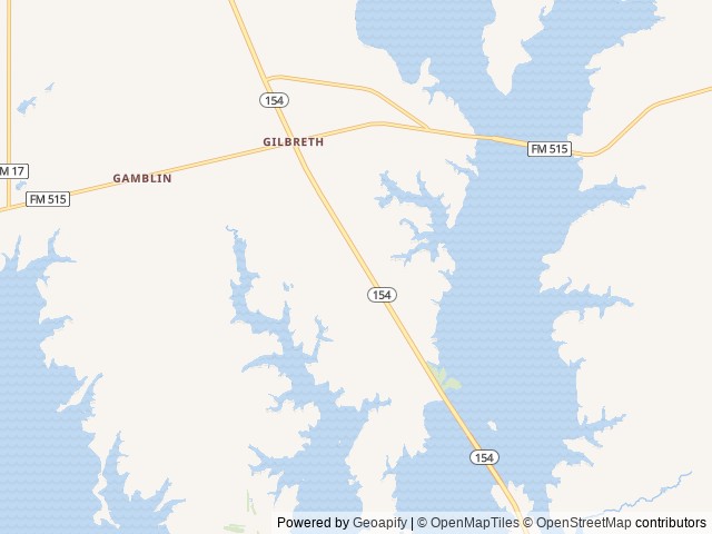 Map of Big Bass RV Park and Boat Storage location at Yantis, TX, United States