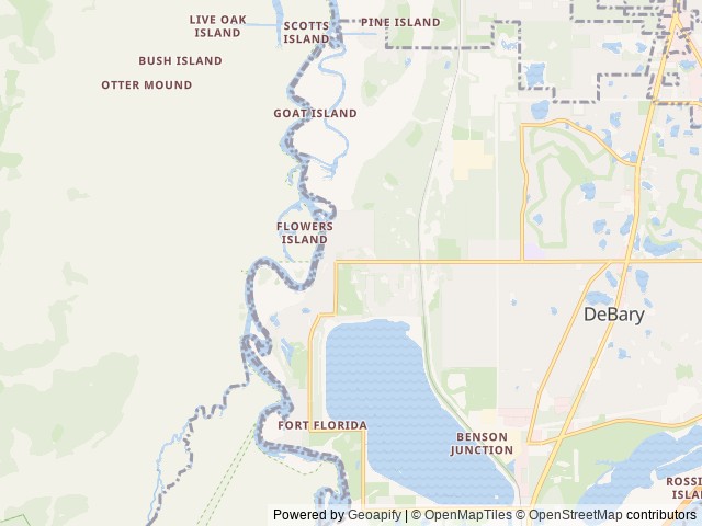 Map for 2024 Dutchman Astoria 5th Wheel with Bunkhouse near DeBary, FL