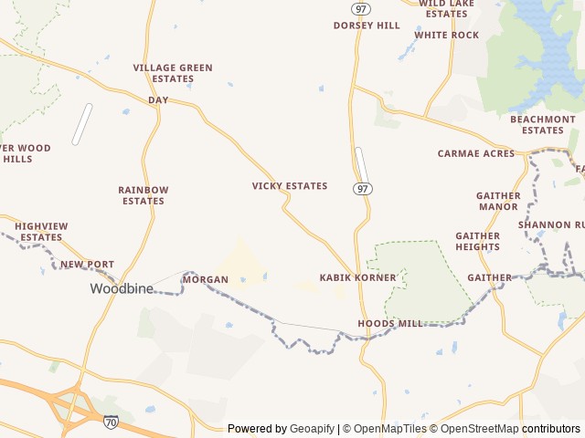 Map for "KODA"  is a 2022 JAYCO FLIGHT near Woodbine, VA