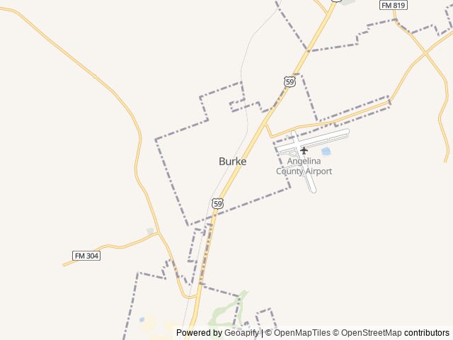 Map for CONNIE near Burke, LA