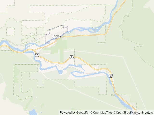 Map of Heybrook Lookout location at Skykomish, WA, United States