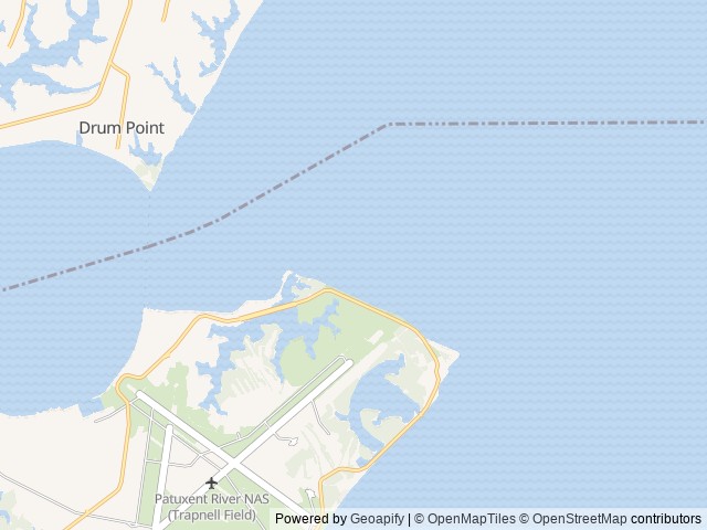 Map of Pax River Hog Point Campgrounds location at Patuxent River, MD, United States