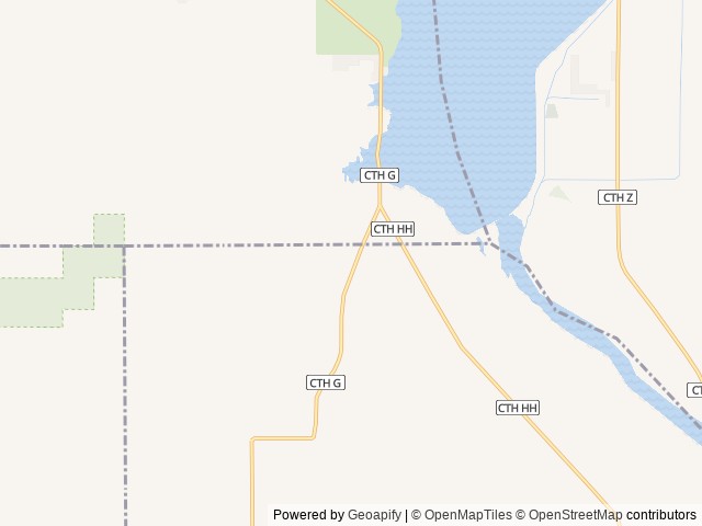 Map of Castle Rock Hideaway location at Mauston, WI, United States