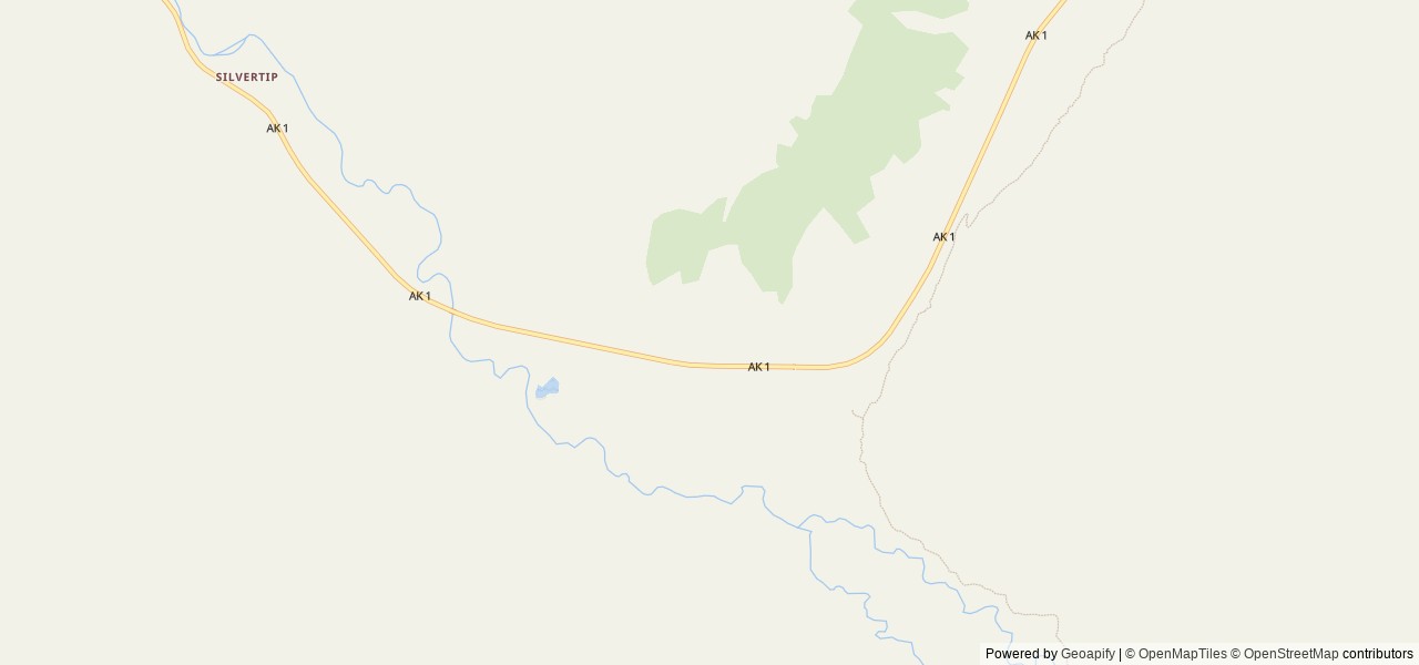 Map of Granite Creek location at Girdwood, AK, United States