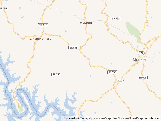 Map for 2021 Heartland Pioneer QB 300 near Moneta, NC