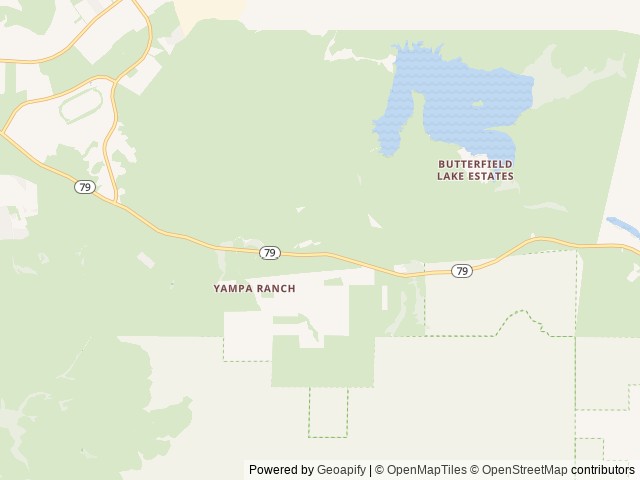 Map of Temecula/vail Lake KOA location at Temecula, CA, United States