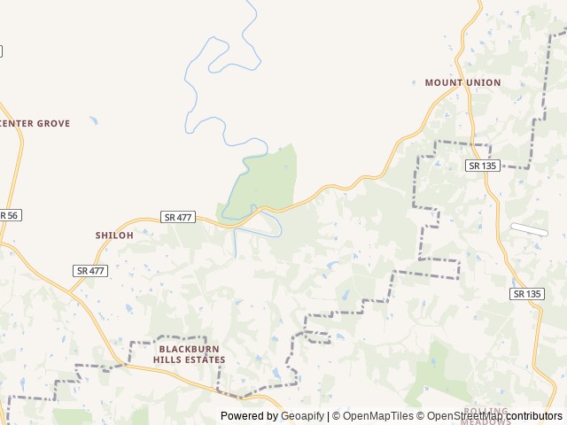 Map of Old Mill Camp location at Cookeville, TN, United States
