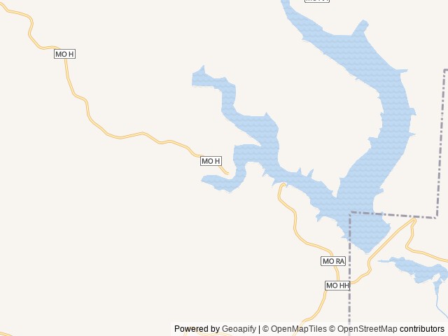 Map of Webb Creek Park location at Piedmont, MO, United States