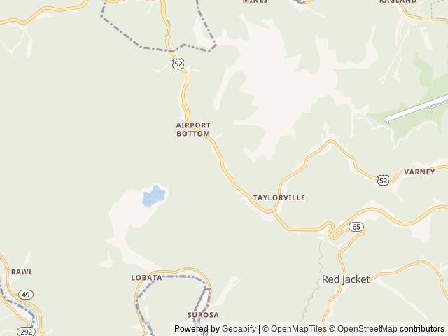 Map of Trails 2 Paradise location at Delbarton, WV, United States