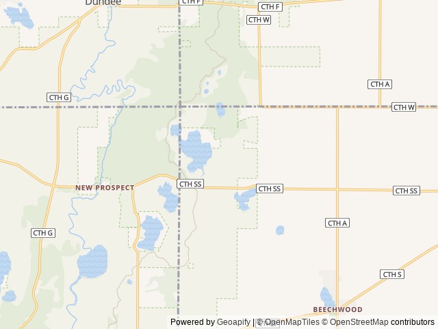 Map of Hoeft's Resort & Campground, Inc. location at Cascade, WI, United States