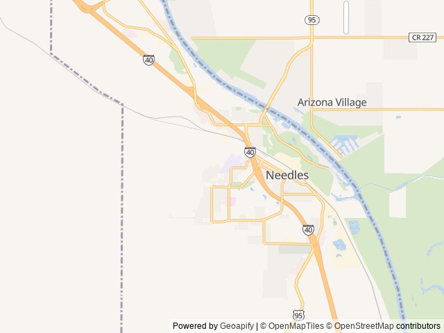 Map for 2023 Cougar Half-Ton 29RKS near Needles, NV