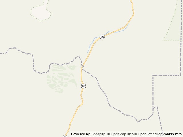 Map of Kings Hill Cabin location at Neihart, MT, United States