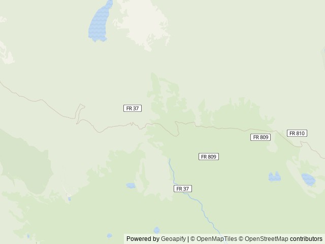 Map of Aspen (CO) location at Lake George, CO, United States