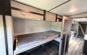 The ⁠Keystone Outback 340BH luxury travel trailer