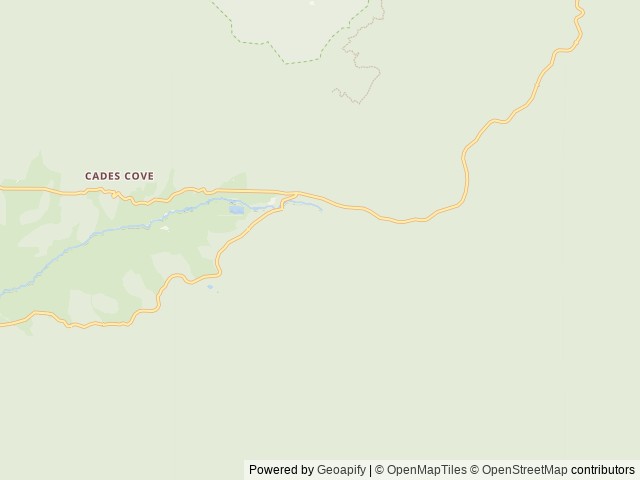 Map of Anthony Creek Horse Camp location at Townsend, TN, United States