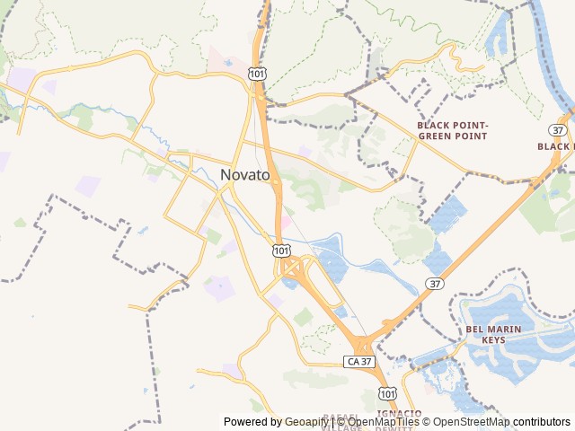 Map for 2022 Flying Cloud 25RB Twin near Novato, CA