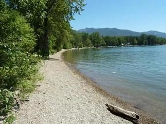 Beach and lake front photo