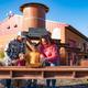 Family panning for gems at Old Faceful Mining Company at Jellystone Park™ South Haven
