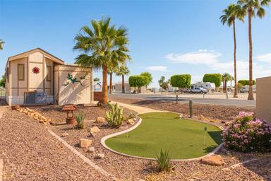 Putt-putt golf course at Shangri-La RV Resort in Yuma, Arizona