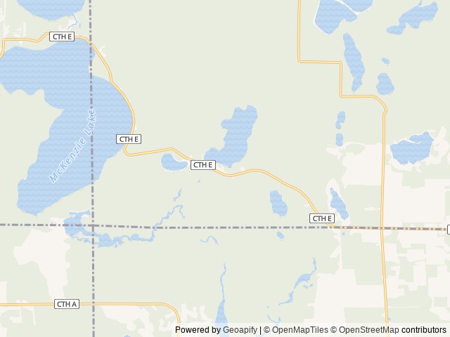 Map of Anchor Campgrounds location at Spooner, WI, United States