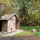 Alder Glen campground vault toilet near entrance