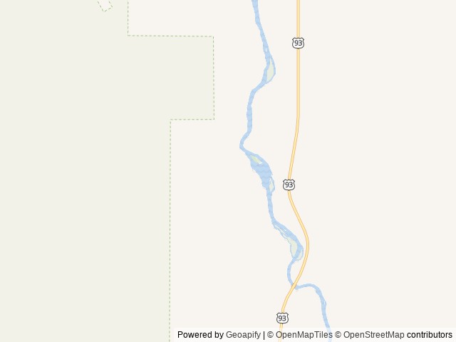 Map of Morgan Bar Campground location at Salmon, ID, United States