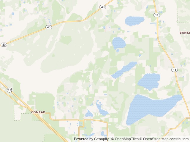 Map of Heart Island Conservation Area SJRWMD location at De Leon Springs, FL, United States