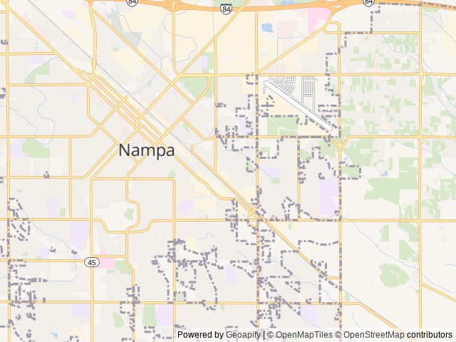 Map for 2019 Thor Freedom Elite near Nampa, ID