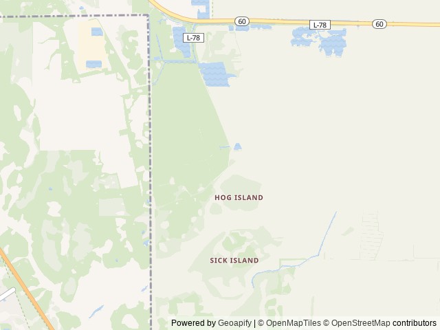 Map of Fort Drum Marsh Conservation Area SJRWMD location at Vero Beach, FL, United States
