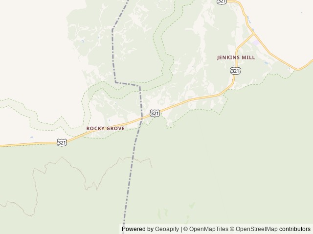 Map of Roamstead location at Cosby, TN, United States