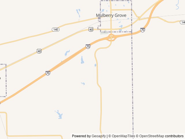 Map of St Louis Mulberry RV Gardens location at Mulberry Grove, IL, United States