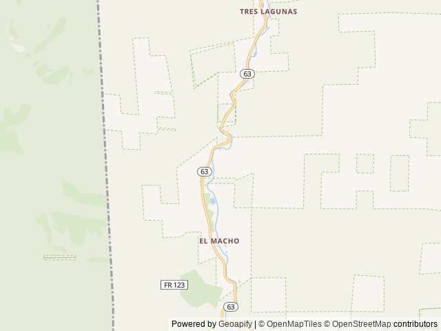 Map of Field Tract Campground location at Pecos, NM, United States