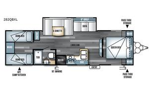 Indoor/outdoor kitchen 2bdrm bunk house