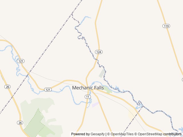 Map for The Family Glamper near Mechanic Falls, NH