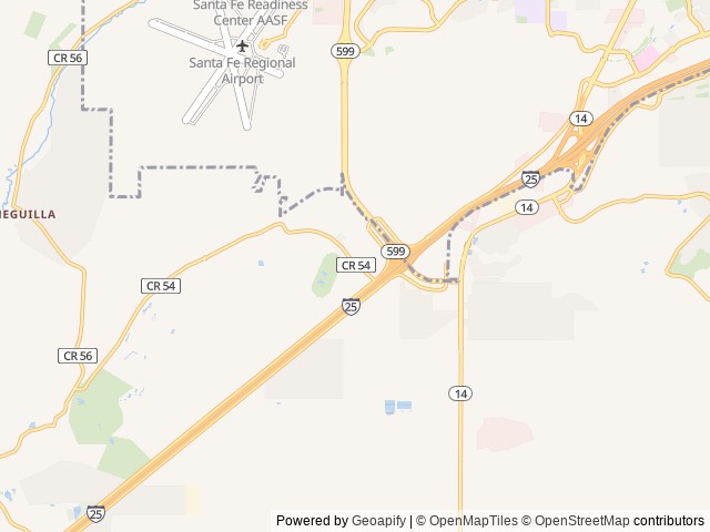 Map of Los Pinos Park - ARCHIVE location at Santa Fe, NM, United States