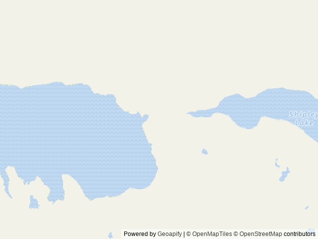 Map of Shipley Bay Cabin location at Thorne Bay, AK, United States