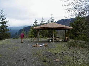 Upper picnic shelter