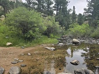 LaBonte Creek at trail crossing 