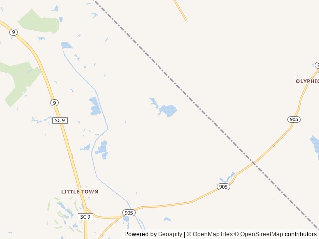 Map of WillowTree RV Resort location at Longs, SC, United States