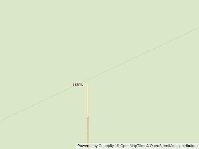Map of Outpost X location at Beryl, UT, United States