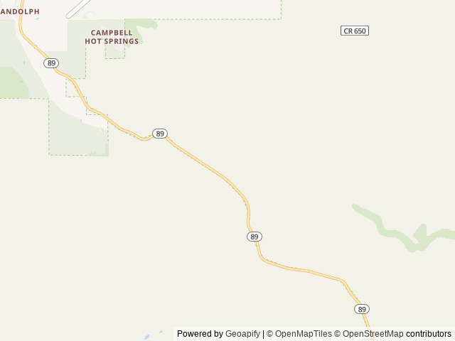 Map of Cottonwood Creek location at Sierraville, CA, United States