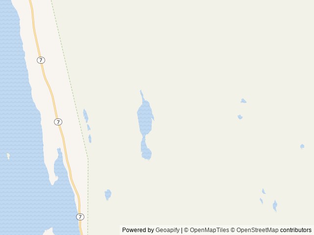 Map of Peterson Lake Cabin location at Juneau, AK, United States
