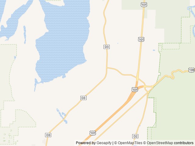 Map for 2026 Highland Ridge RV Open Range Light 18mbsw near Crescent City, OR